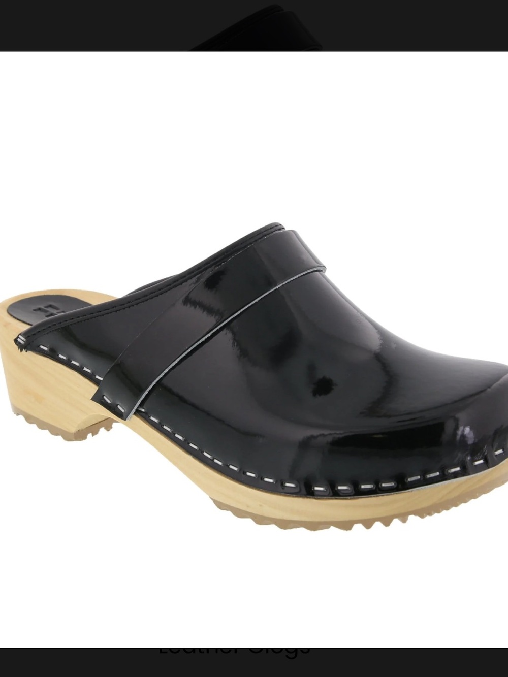 NWOT Bjork Leila wooden cork patent leather Swedish clogs size 37 or 6.5/7